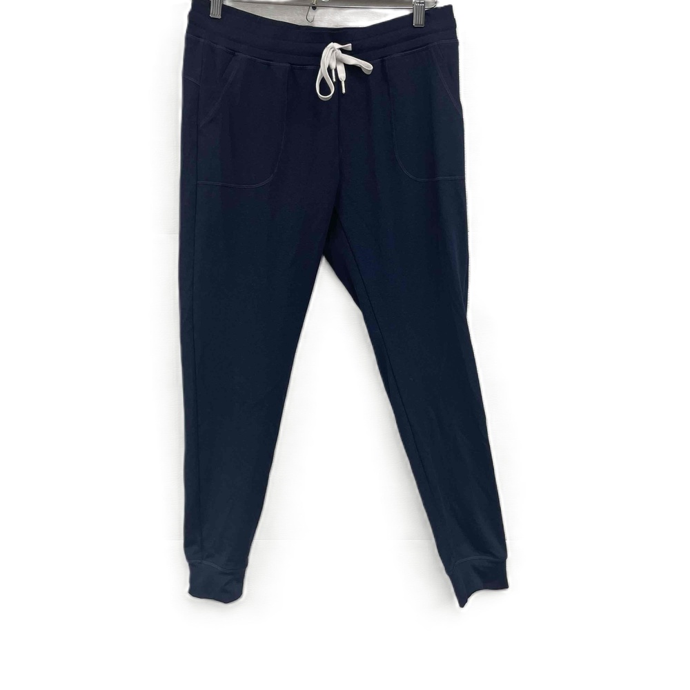Zyia Blue Black Heathered Joggers pants Drawstring Pockets Womens Large